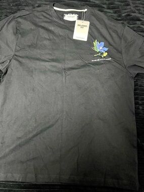 Cactus Man Marché aux Fleurs Floral Graphic Tee in Black XL NWT